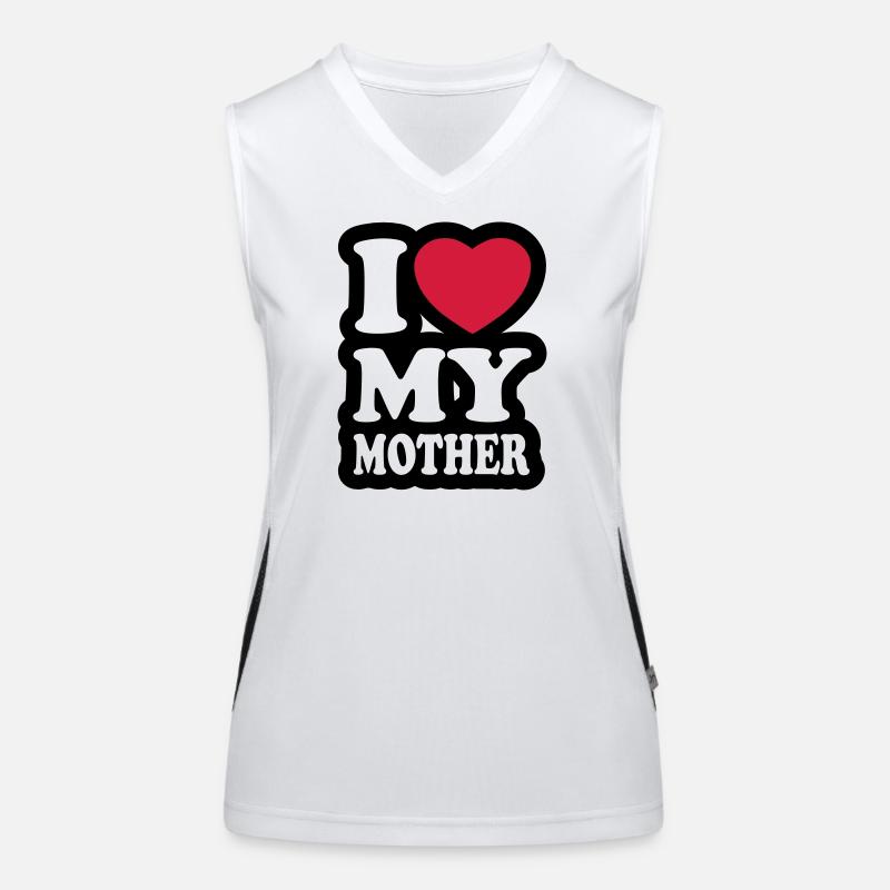 I love my mother - J'aime ma mère Débardeur respirant contrasté Femme