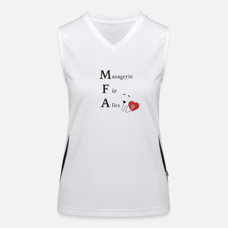 Manager for everything! MFA / medical assistant Women's Functional Contrast Tank Top