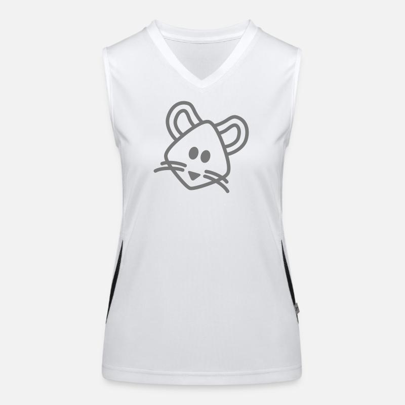 mouse Maus Mäuschen Funktionelles Kontrast-Tank Top für Frauen