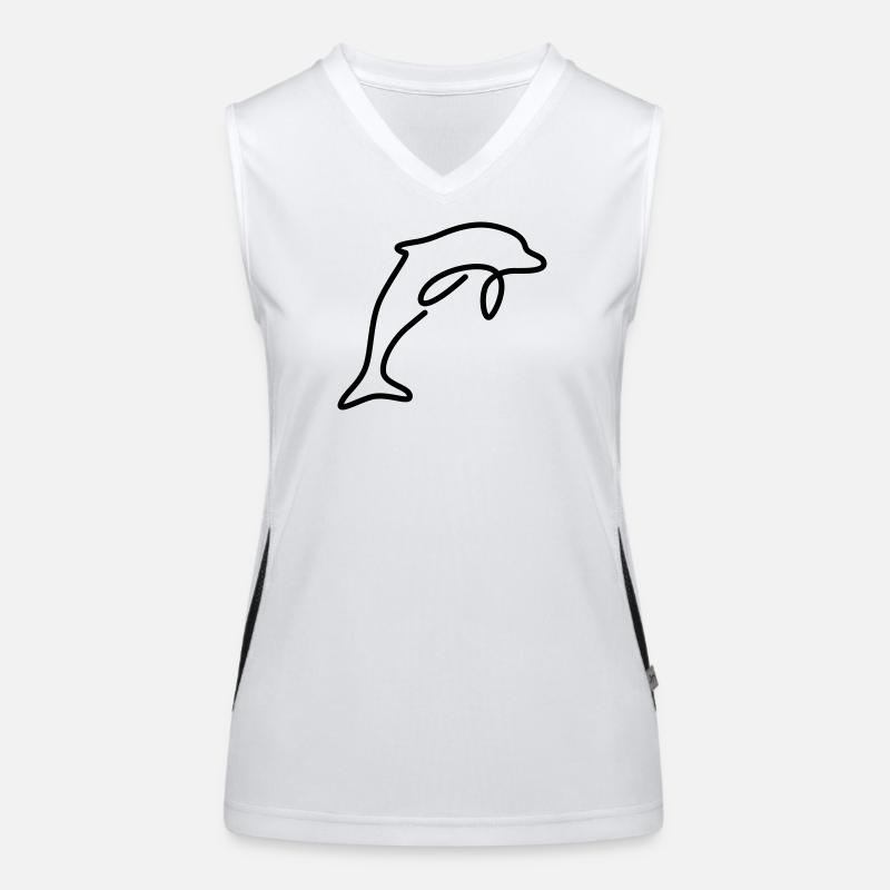 Delfin Funktionelles Kontrast-Tank Top für Frauen