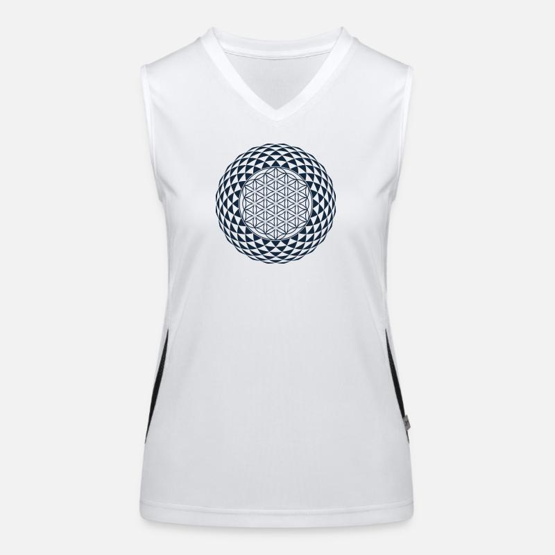 Torus, Sacred Geometry Women's Functional Contrast Tank Top