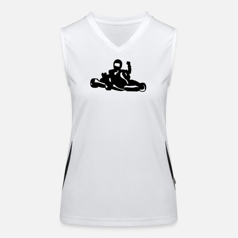 Karting Funktionelles Kontrast-Tank Top für Frauen