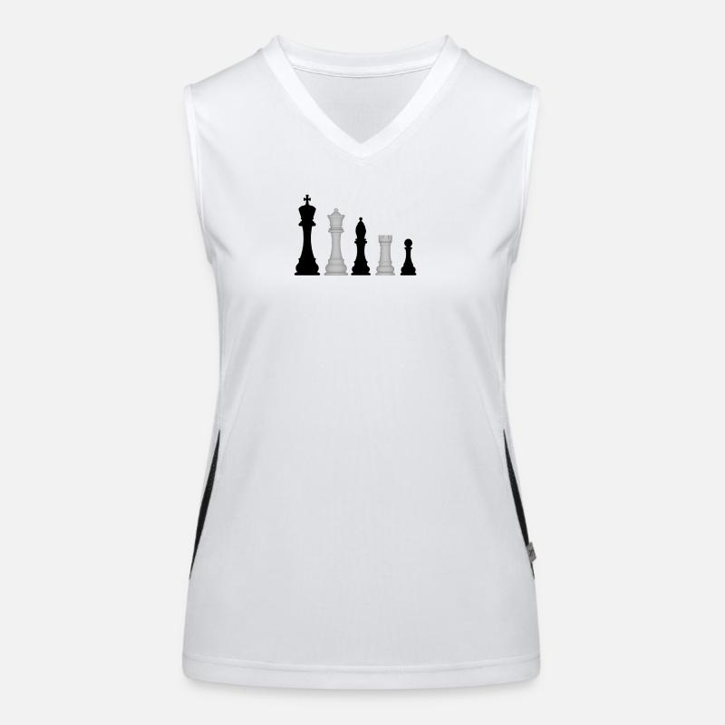 Chess pieces Women's Functional Contrast Tank Top