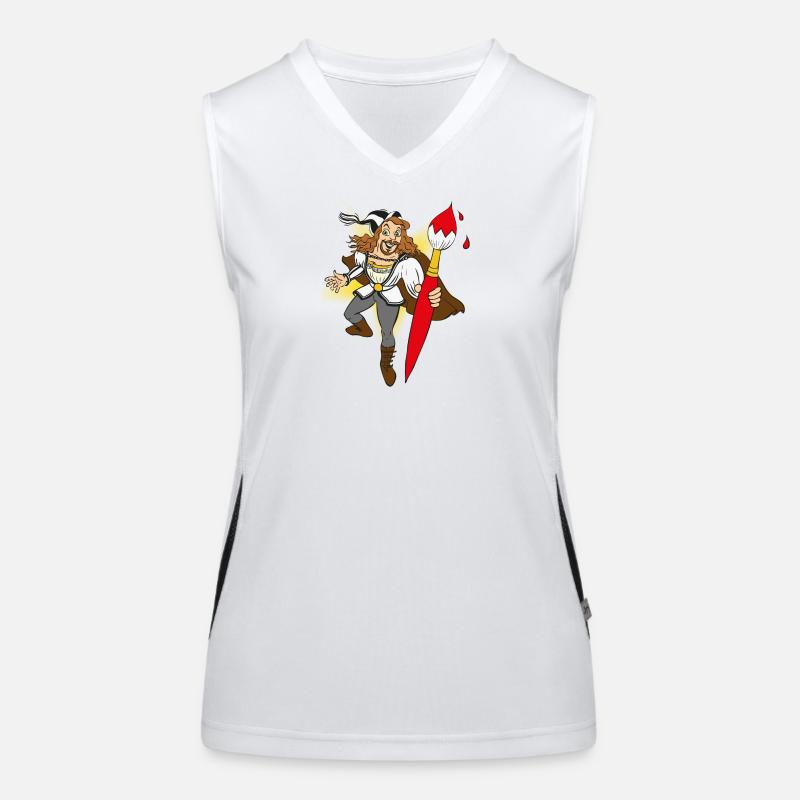 duerer-comic Women's Functional Contrast Tank Top