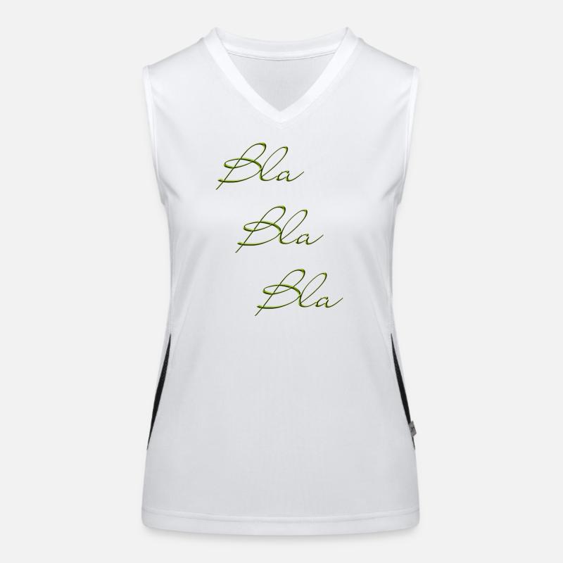 Bla Bla Dreifach Grüner Script Funktionelles Kontrast-Tank Top für Frauen
