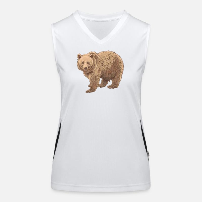 Ours de Kodiak Débardeur respirant contrasté Femme