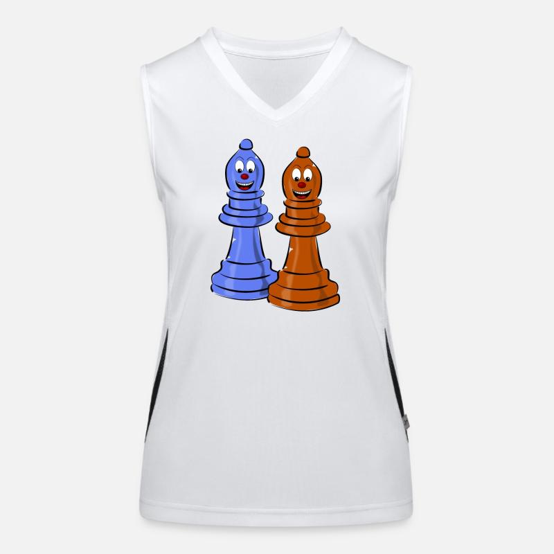 échecs Débardeur respirant contrasté Femme