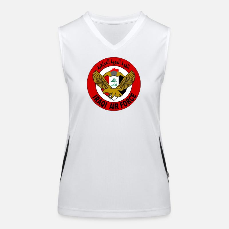 Irak Luftwaffe Irakische Luftwaffe Fliegerabzeichen Funktionelles Kontrast-Tank Top für Frauen