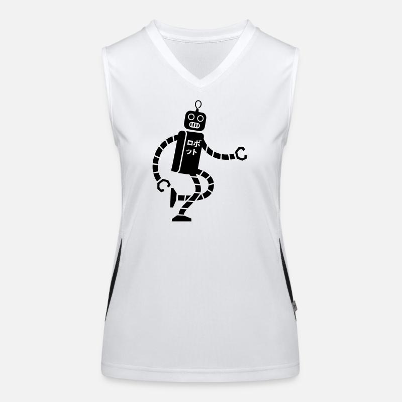 robot Funktionelles Kontrast-Tank Top für Frauen