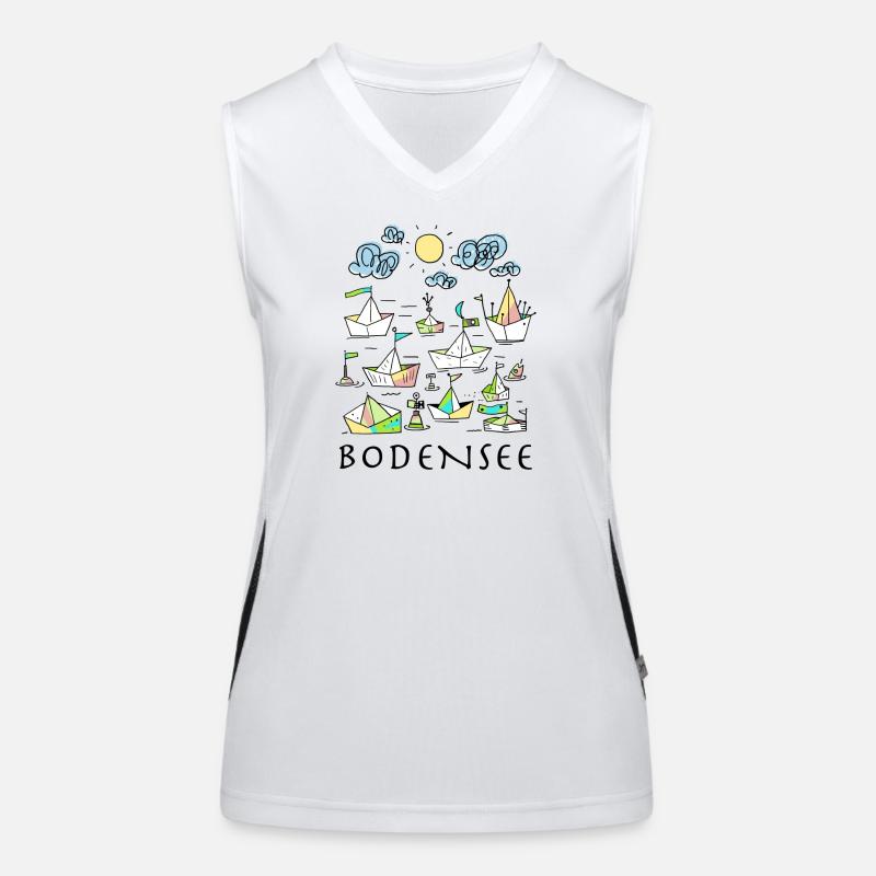Bodensee Funktionelles Kontrast-Tank Top für Frauen