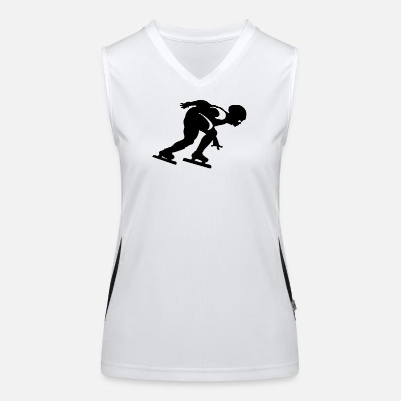 short track Women's Functional Contrast Tank Top