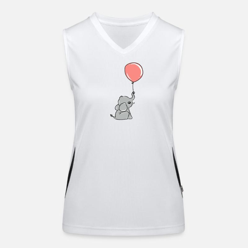 Petit éléphant Débardeur respirant contrasté Femme