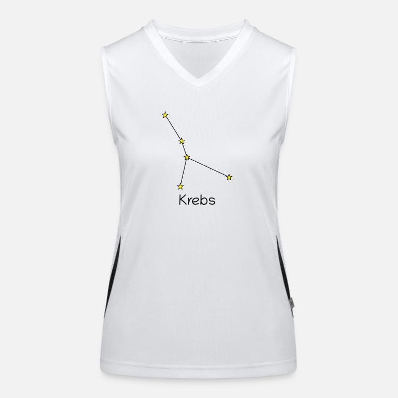 Sternzeichen Krebs Funktionelles Kontrast-Tank Top für Frauen