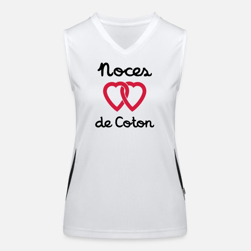 Noces de Coton Débardeur respirant contrasté Femme