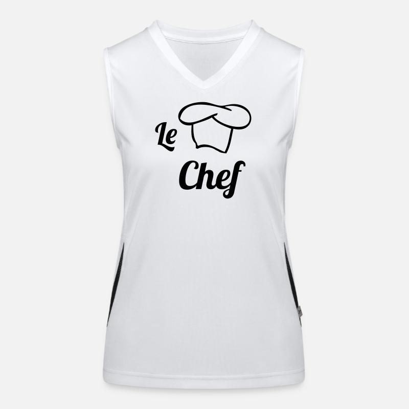 Le Chef Funktionelles Kontrast-Tank Top für Frauen