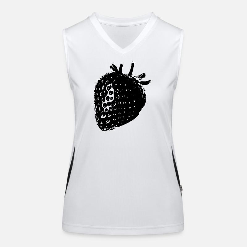 fraise Débardeur respirant contrasté Femme