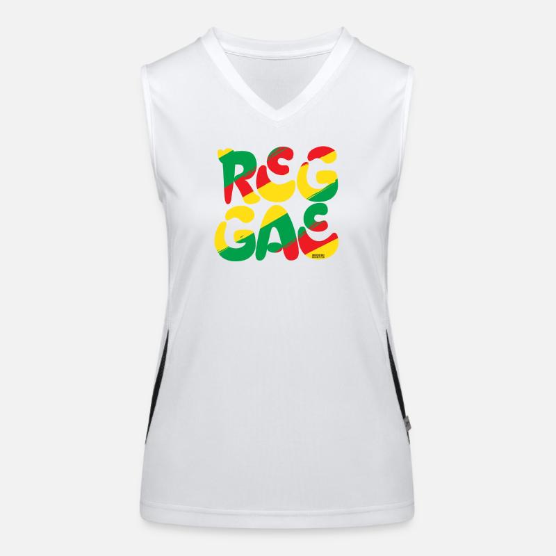 Logo coloré Reggae Vibes Débardeur respirant contrasté Femme