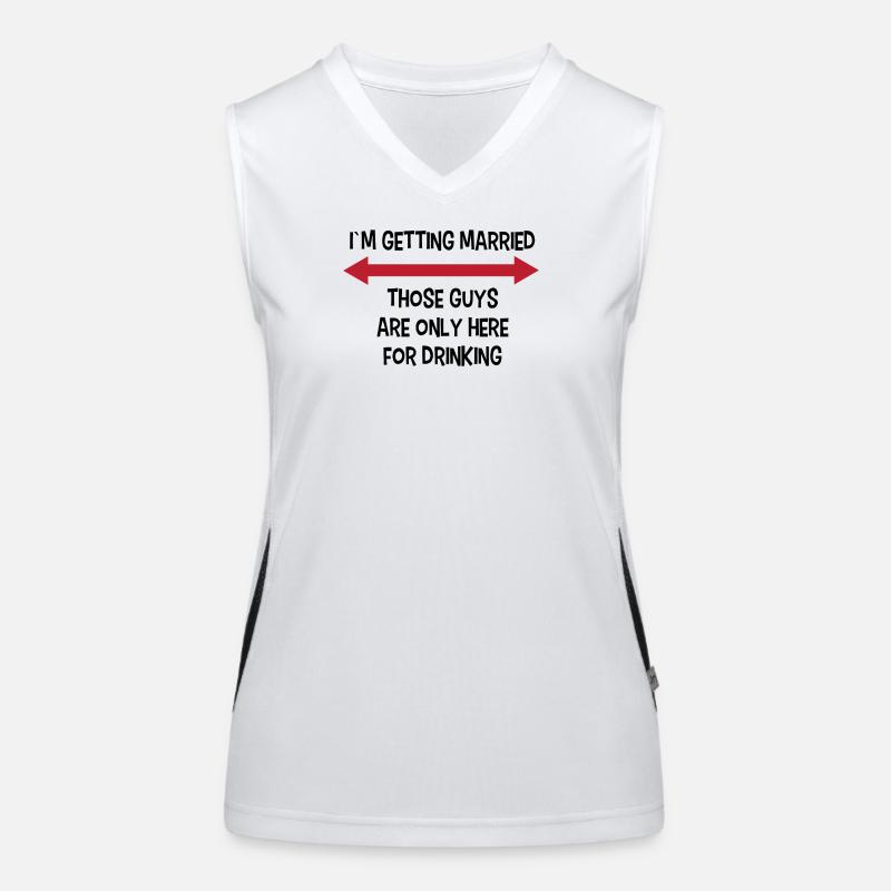 Party Bachelor Party Funny saying wedding Women's Functional Contrast Tank Top