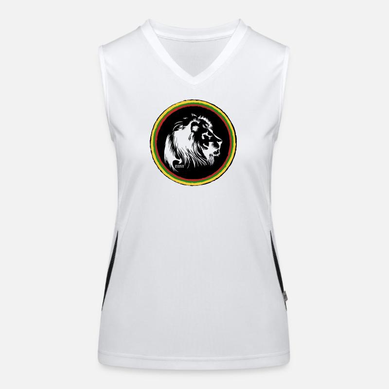 Rasta Farbkreis Ring Funktionelles Kontrast-Tank Top für Frauen