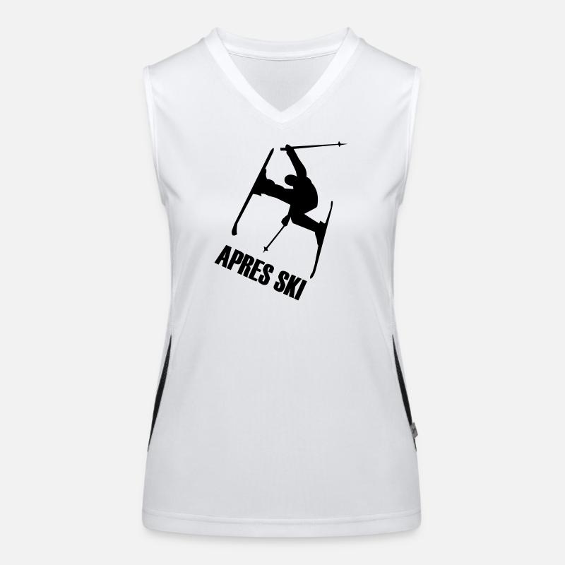 Skier Funktionelles Kontrast-Tank Top für Frauen