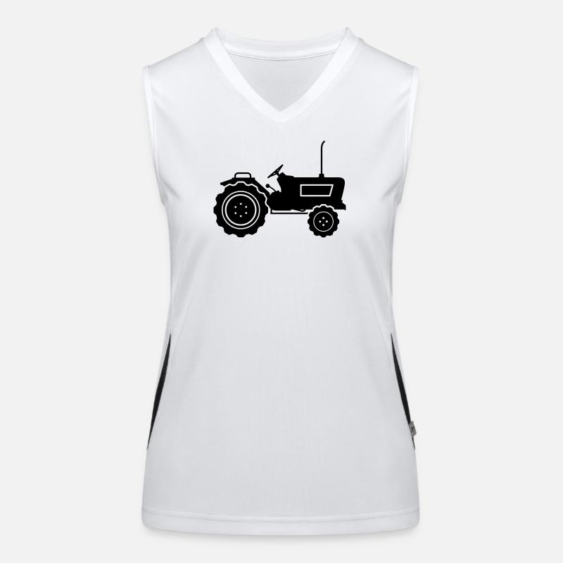 traktor Funktionelles Kontrast-Tank Top für Frauen