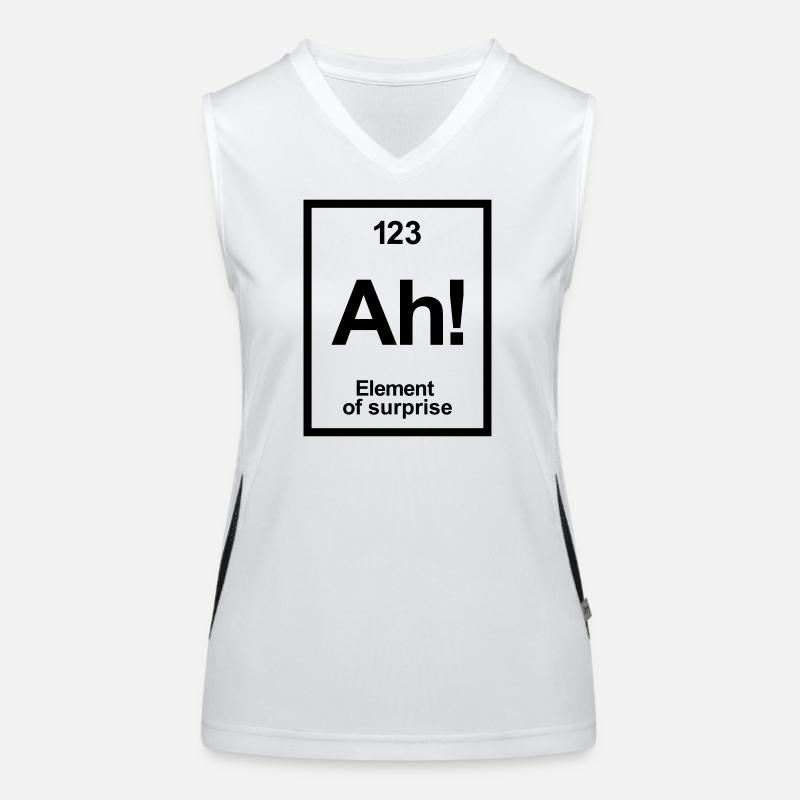 periodic table Women's Functional Contrast Tank Top