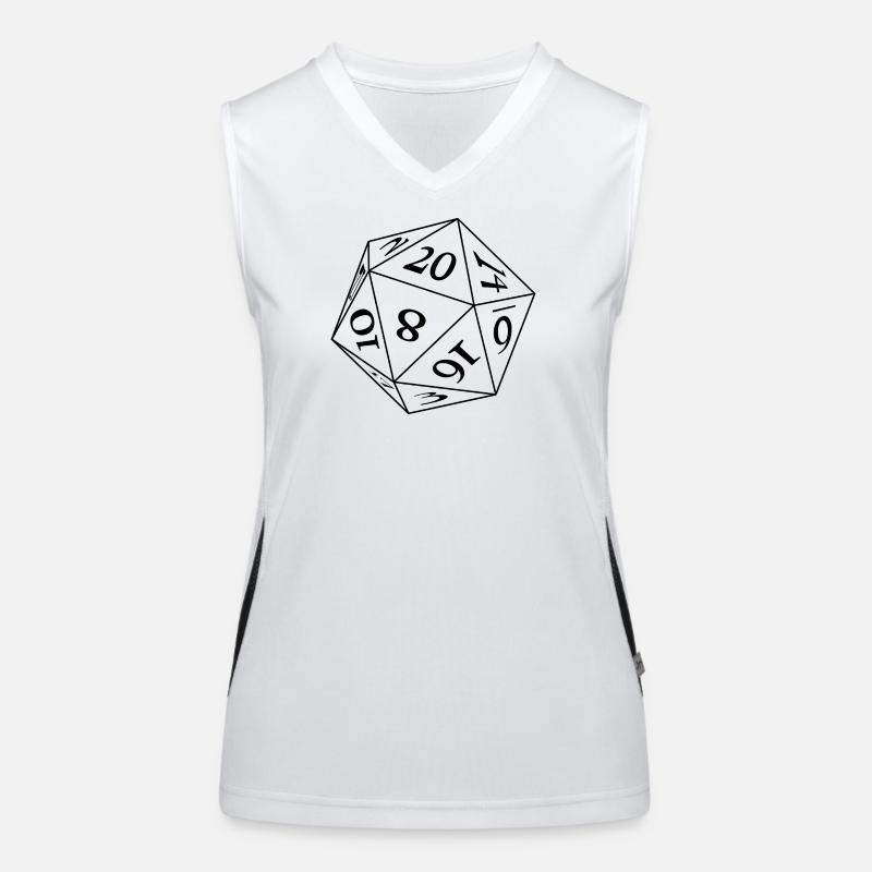 Würfel W20 Funktionelles Kontrast-Tank Top für Frauen