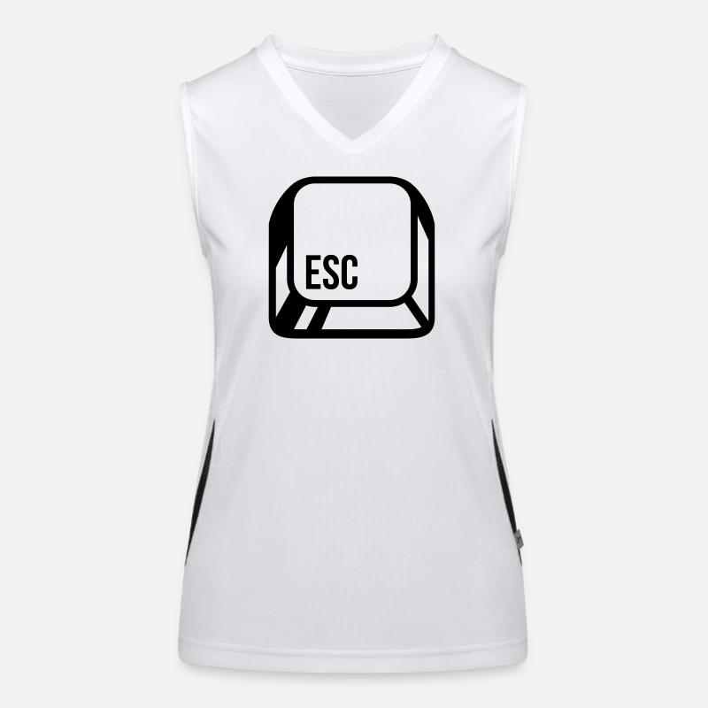 Computer button Women's Functional Contrast Tank Top