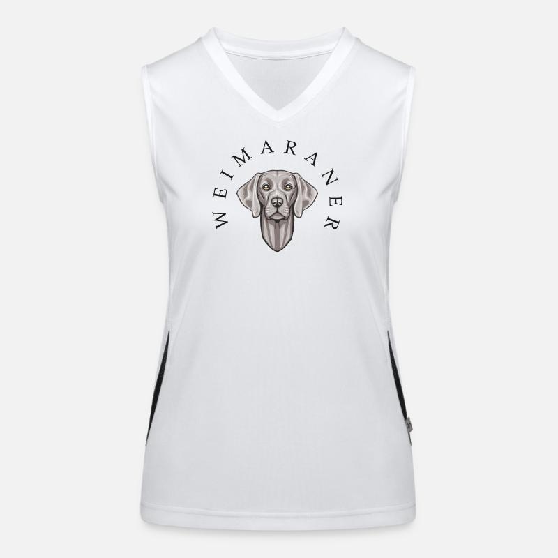 Weimaraner Women's Functional Contrast Tank Top