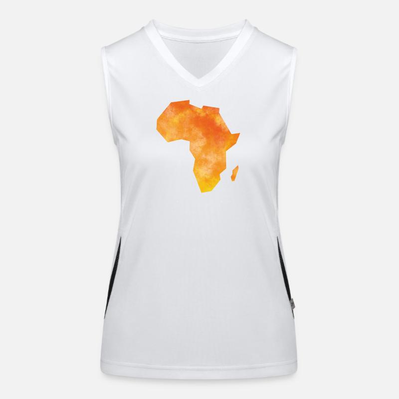 Map Africa Débardeur respirant contrasté Femme