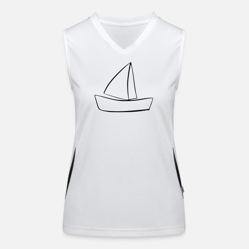 Boot Funktionelles Kontrast-Tank Top für Frauen