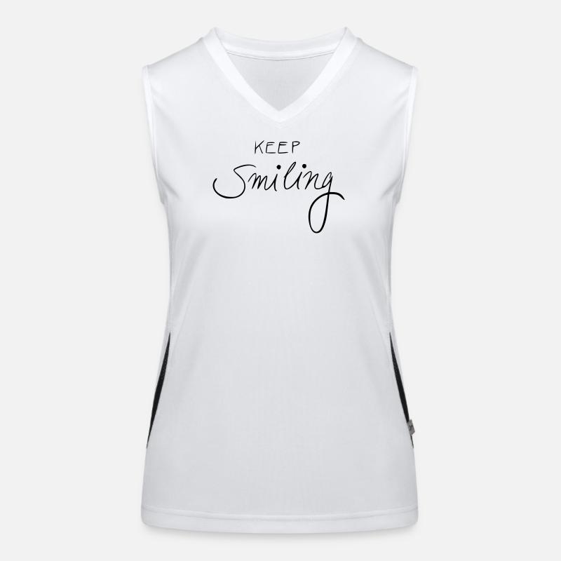garde le sourire Débardeur respirant contrasté Femme