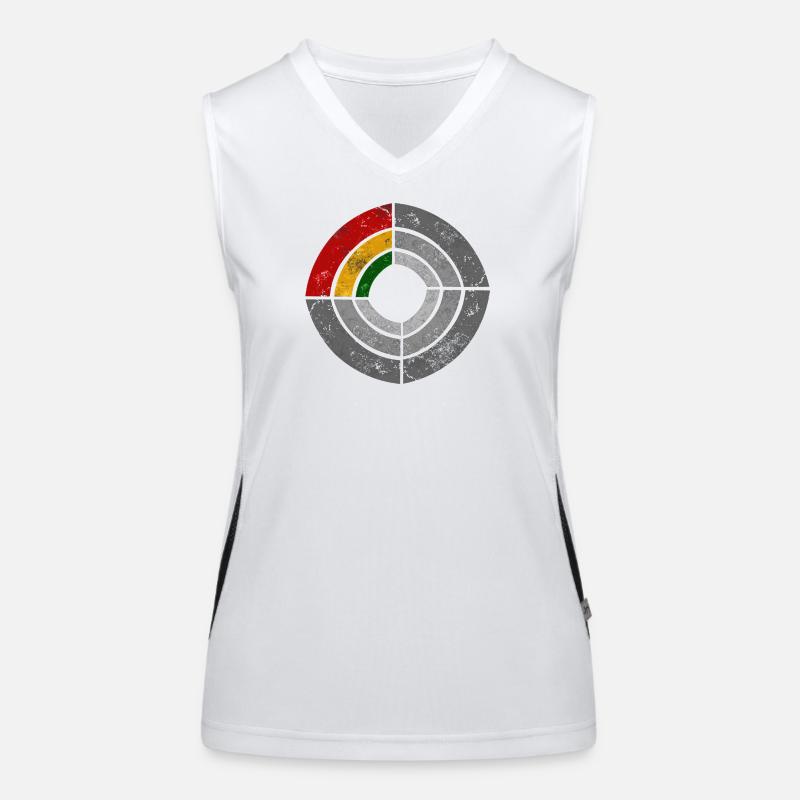 Graphic Power Radar Reggae Illustration Women's Functional Contrast Tank Top