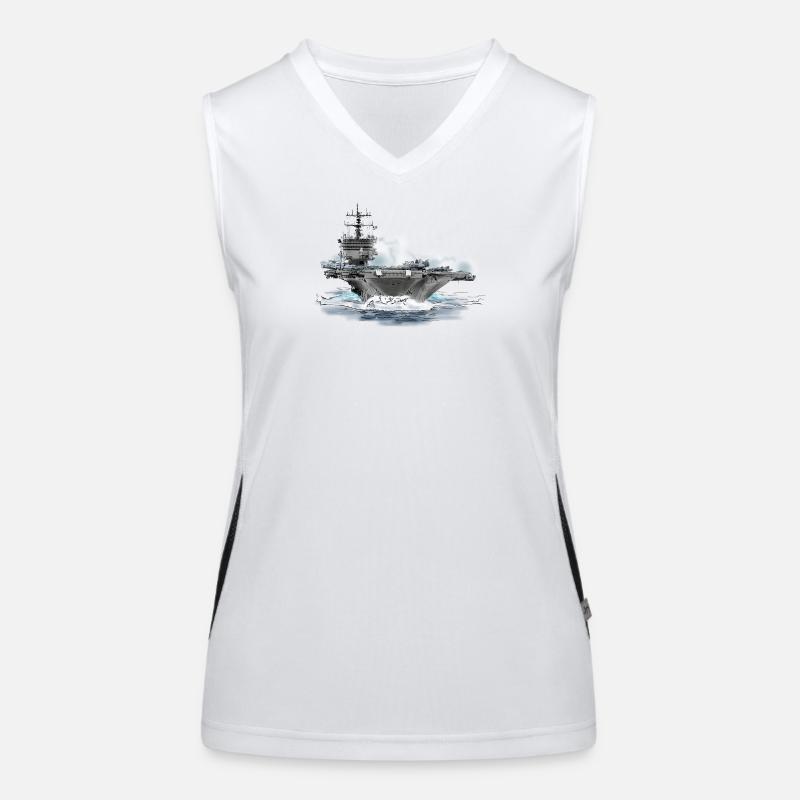 porte-avions Débardeur respirant contrasté Femme