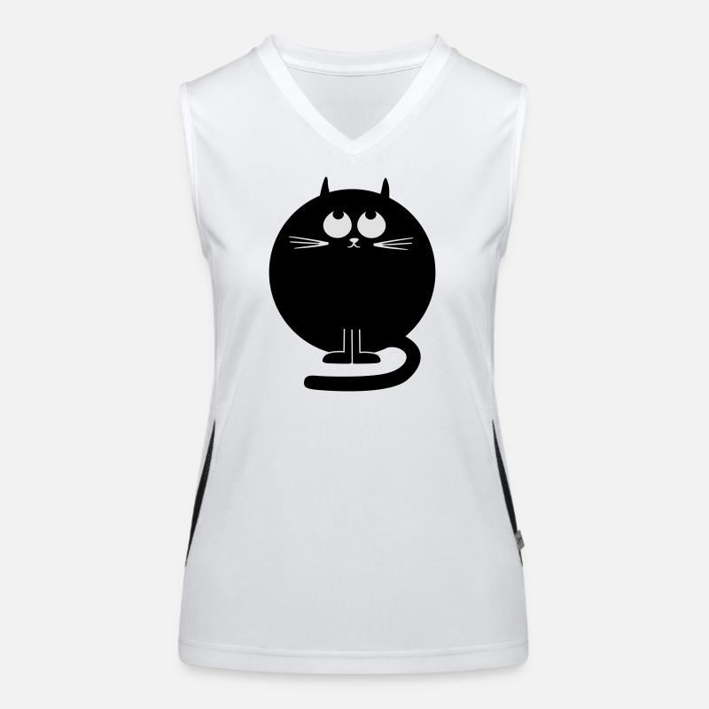 katze Funktionelles Kontrast-Tank Top für Frauen