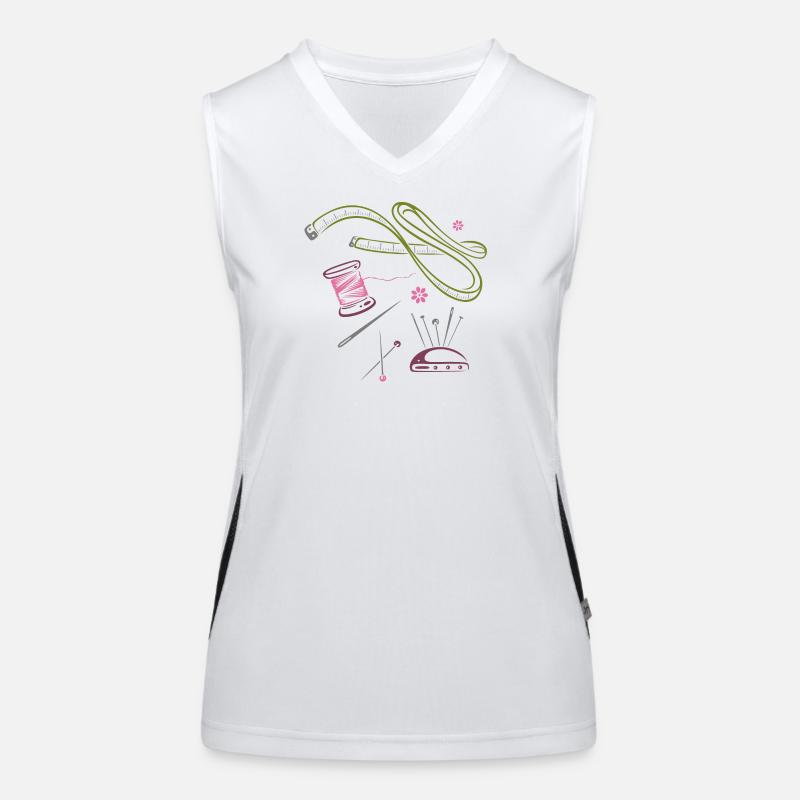 Handarbeit Nähen Mode Modedesigner Funktionelles Kontrast-Tank Top für Frauen