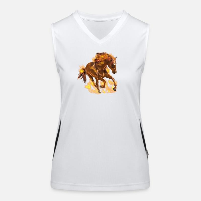 Cheval Débardeur respirant contrasté Femme