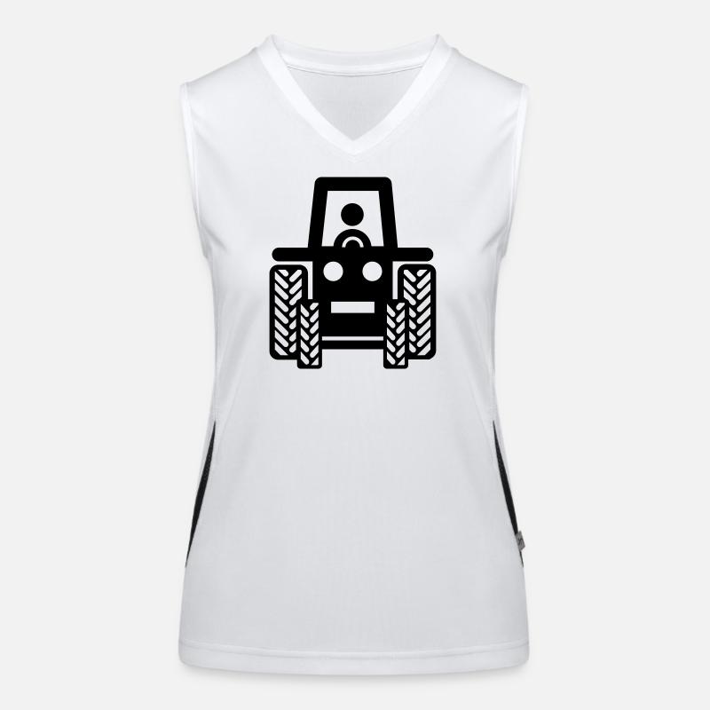 Traktor Funktionelles Kontrast-Tank Top für Frauen