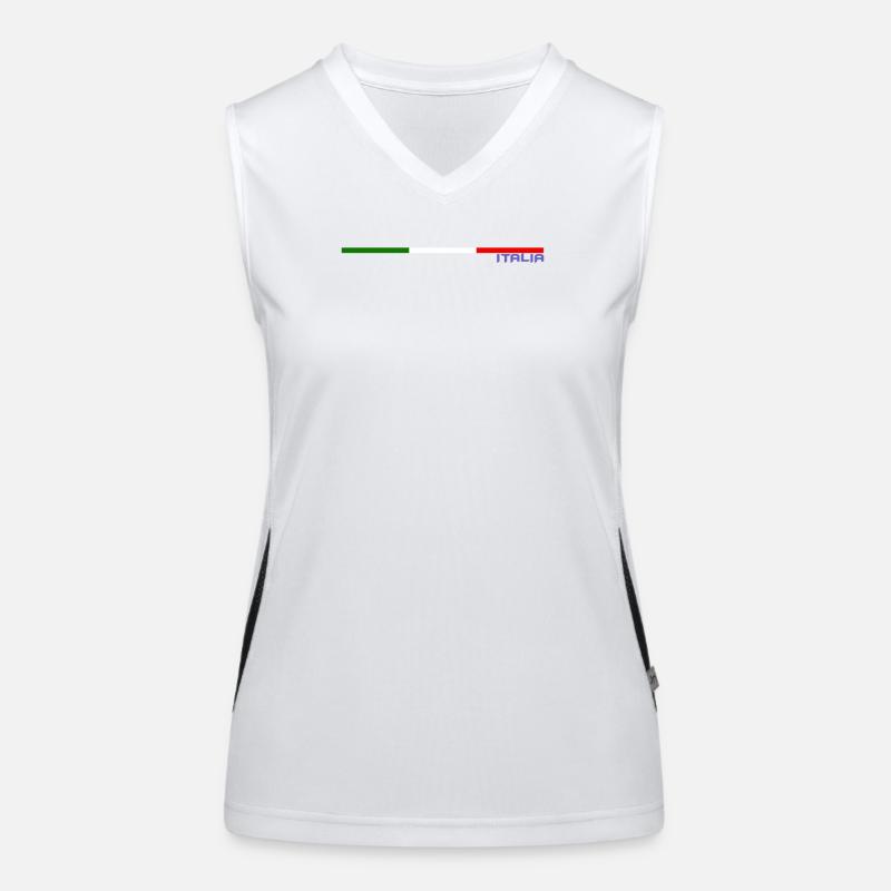 DRAPEAU ITALIA Débardeur respirant contrasté Femme