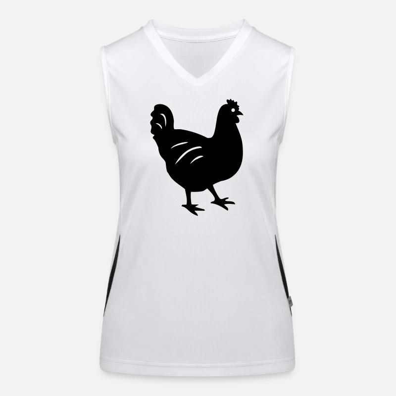 chicken Women's Functional Contrast Tank Top