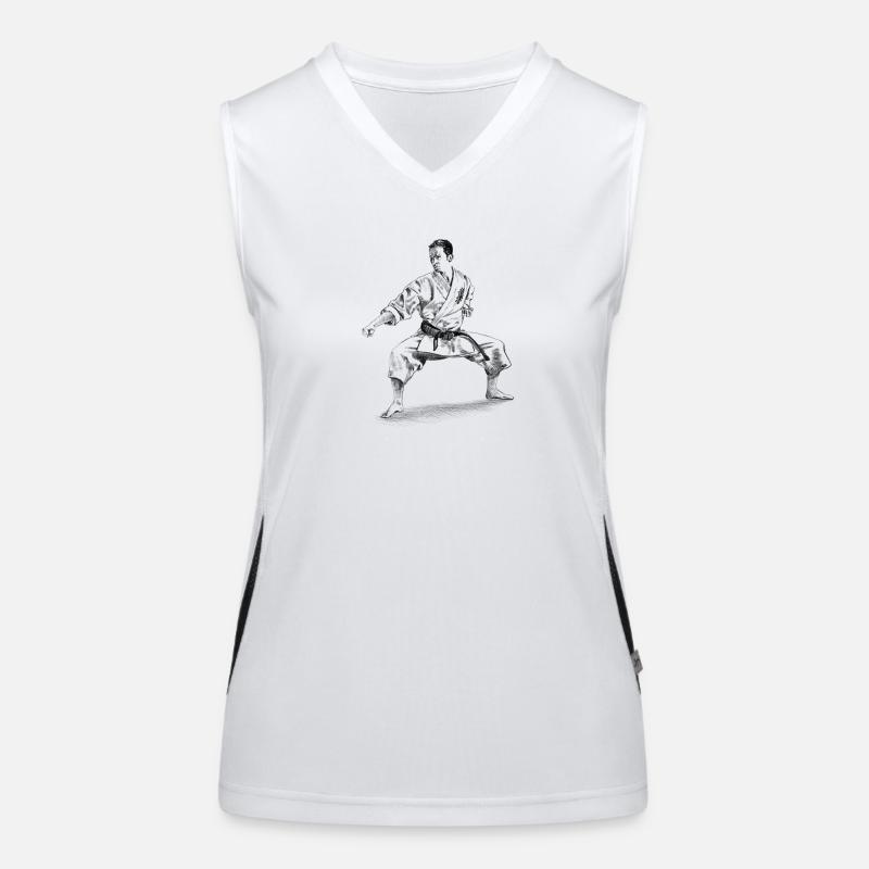 karate Débardeur respirant contrasté Femme