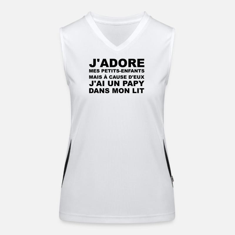 Papy dans mon lit Débardeur respirant contrasté Femme