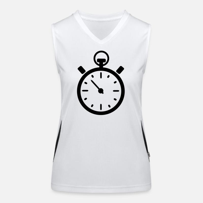 clock Women's Functional Contrast Tank Top