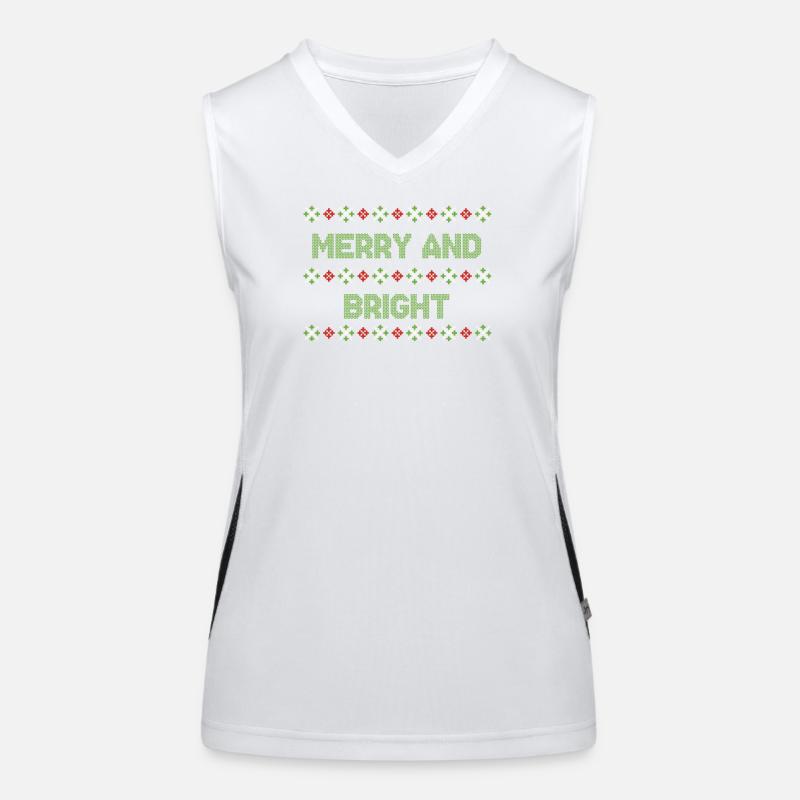 Moche noël noël pull Débardeur respirant contrasté Femme