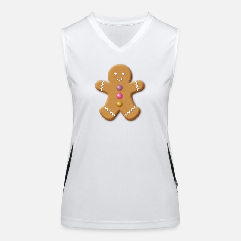 Herr Lebkuchen Funktionelles Kontrast-Tank Top für Frauen