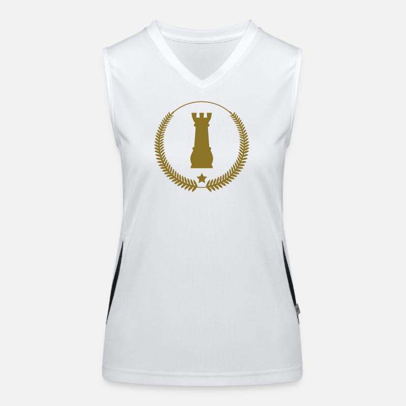Chess / Geek / Game / Player / Schach / Echecs Women's Functional Contrast Tank Top