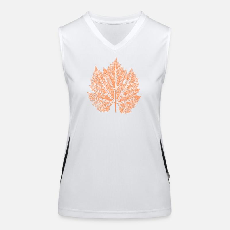 Wein / Blatt / Herbst  Funktionelles Kontrast-Tank Top für Frauen