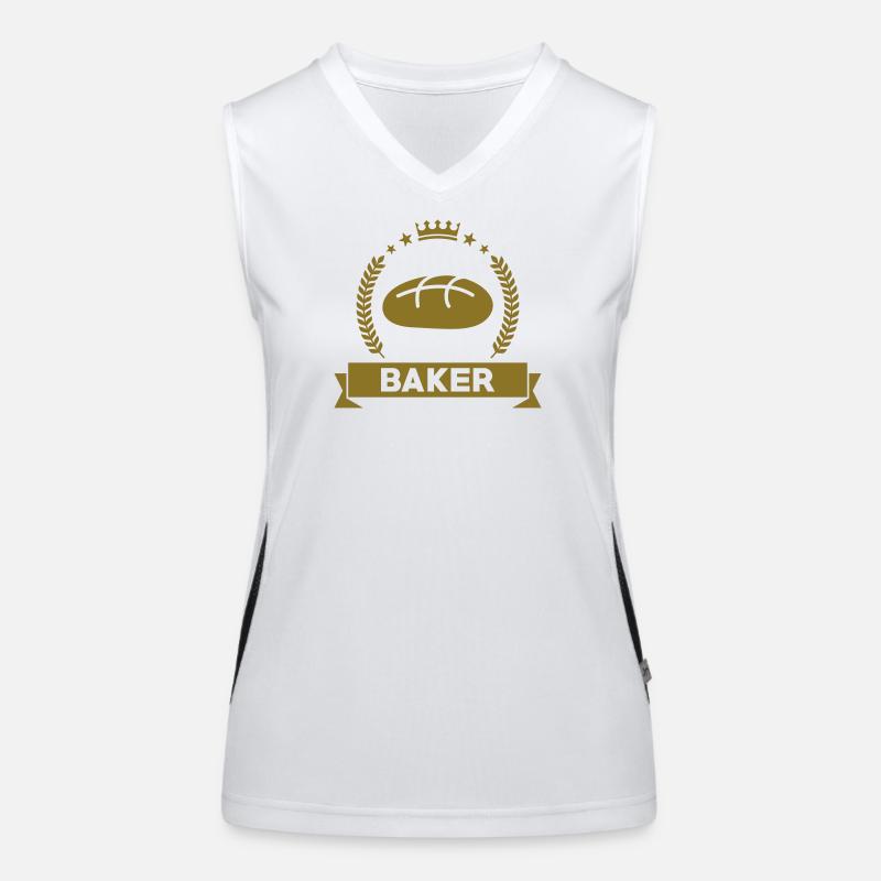 Baker / Bakery / Bäckerei / Boulanger / Bread Women's Functional Contrast Tank Top