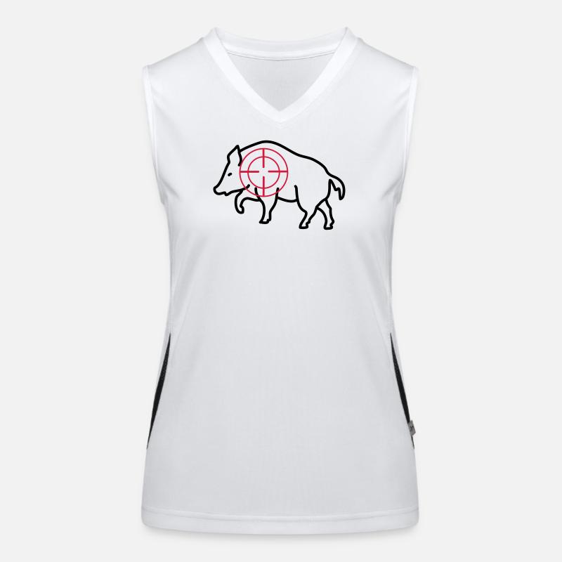 wild boar Women's Functional Contrast Tank Top