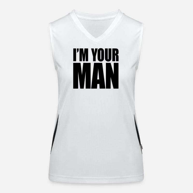 I'm your man Funktionelles Kontrast-Tank Top für Frauen